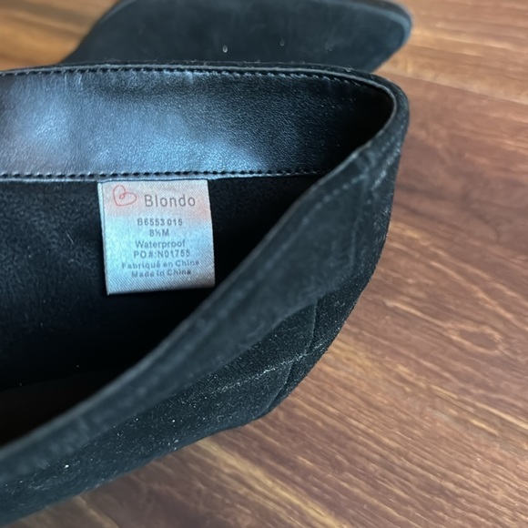 BLONDO Waterproof Pull On Suede Leather Heeled Boots size 8.5 - Picture 7 of 8